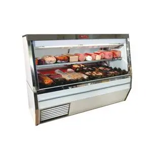 8ft Narrow Depth Double Duty Deli Case - White