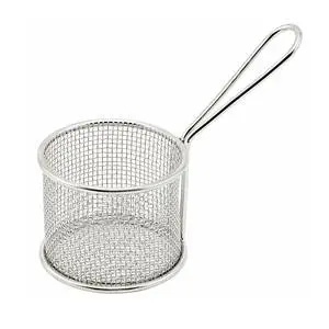 Winco 3-3/4" Diameter Stainless Steel Fry Basket - FBM-32R