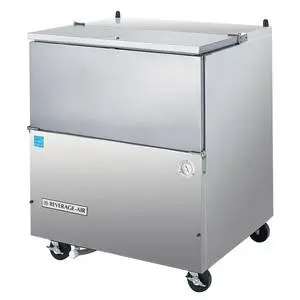 School Milk Cooler  Stainless Steel  34 1/2" W