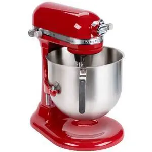 8 Qt KitchenAid Countertop Commercial Stand Mixer - Red