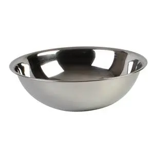 Thunder Group 4 Qt Curved Lip Heavy Duty Stainless Steel Mixing Bowl - SLMB204