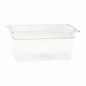 1/3 Size Clear Polycarbonate Food Pan 6" Depth