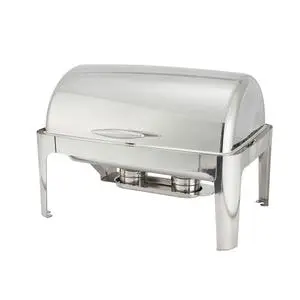 Winco Madison 8 Quart Stainless Steel Full Size Chafing Dish - 601