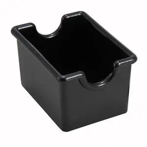 Black Plastic Sugar Pack Holders - 1 Doz