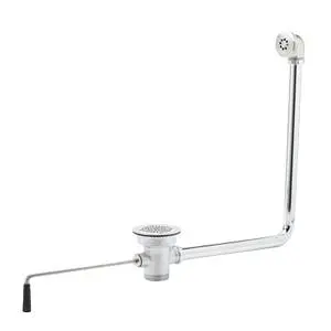 T&S Brass Rotary Waste Drain Valve w/ Short Twist Handle - B-3942-01-XS