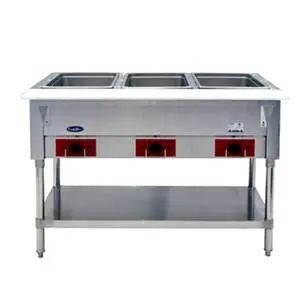 Atosa CookRite 3 Open Well 120v Electric Steam Table - CSTEA-3C