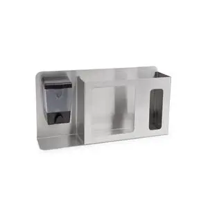 John Boos Wall Mount Stainless Steel Hygiene Station - DS-SD1-3-X