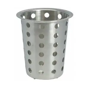 Stainless Steel Perforated Flatware Cylinder