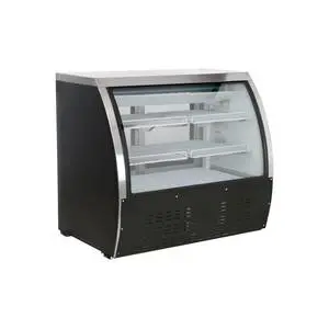Falcon Food Service 48" Curved Glass Refrigerated Deli Display Case - Black - ADC-120
