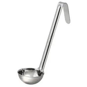 Winco 1 oz. Stainless Steel One Piece Ladle w/ 6" Handle - LDI-10SH