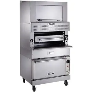 V Series Heavy Duty Single Deck Gas Infrared Broiler w/ Oven