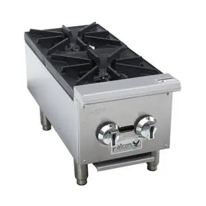 Falcon Food Service 12" Countertop Gas Hot Plate w/ (2) Burner - AHP-2