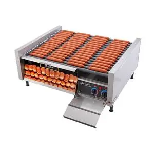 Star Grill Max 75 & 48 buns Hot Dog Stadium Seating Roller Grill - 75STBD