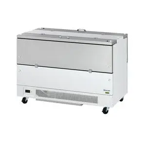 Turbo Air Super Deluxe 58.5" Wide Dual Sided Access Milk Cooler - TMKC-58-2-WS-N6