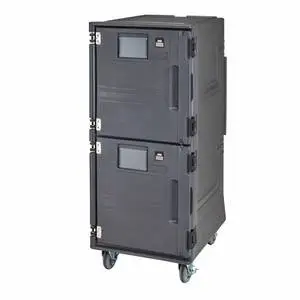 Cambro Pro Cart Ultra™ Charcoal Gray Electric Cold Food Pan Carrier - PCUCCSP615