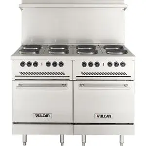 Vulcan 48" Electric Range w/(8) 2 kw French Hotplate Burners - 208v - EV48SS-8FP208