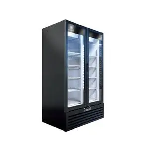 Marketeer™ 26.12cu ft Black 2 Door Refrigerated Merchandiser
