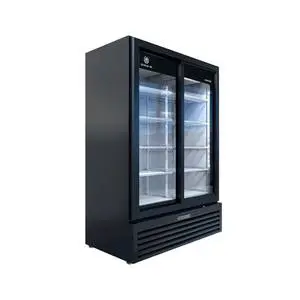 Beverage Air Marketeer™ 41.66cu ft Black 2 Door Refrigerated Merchandiser - MT53-1-SDB