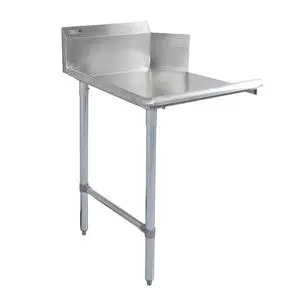 John Boos Pro-Bowl 48" Stainless Clean Dishtable w/ Galvanized Legs - CDT6-S48GBK-R