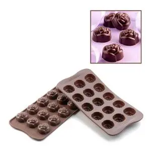 Silikomart 24"x16" Rose Chocolate Non-Stick Silicone Mold