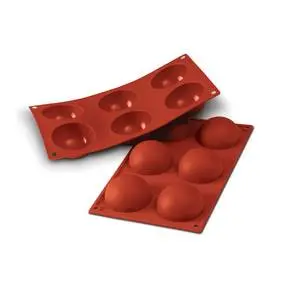 Siloconflex Non-Stick (6) Half Sphere Silicone Mold