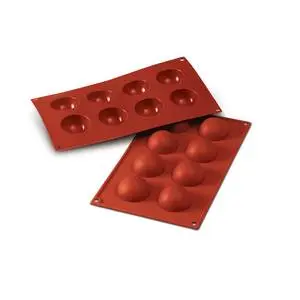 Louis Tellier Siloconflex Non-Stick (8) Half Sphere Silicone Mold - SF004
