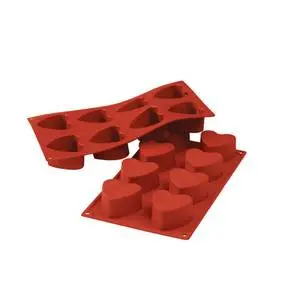 Louis Tellier SiloconFLEX Non-Stick (8) Heart Silicone Mold - SF040