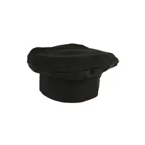Mercer Culinary Millenia Black Poly/Cotton Adjustable Basic Beret Chef's Hat - M60110BK