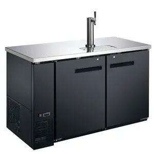 Falcon Food Service ADD-2 59" Dual Keg Draft Beer Cooler w/ Black Vinyl Exterior