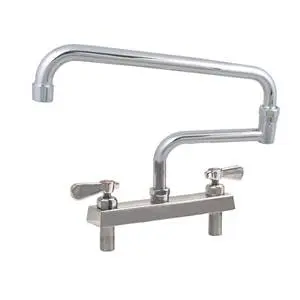 Evolution 8” OC Deck Mount Faucet w/ 18" Jointed Swing Spout