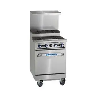 Pro Series 24" Gas Range w/(2) Burners & (2) Step-Up Burners