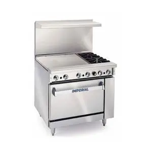 Pro Series 2 Burner Gas Range w/ 24" Manual Griddle