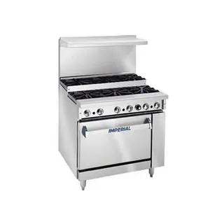 Pro Series 36" Gas 6 Burner Step-Up Range w/ Standard Oven