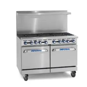 Pro Series 48" (8) Burner Gas Open Range w/ Standard Oven