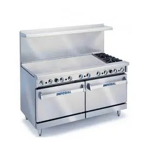 Pro Series 60" (2) Burner & 48" Griddle Gas Range