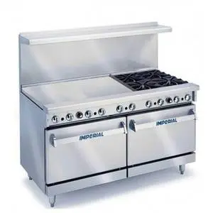 Pro Series 72" Gas (4) Burner Open Base Range w/ 48" Griddle