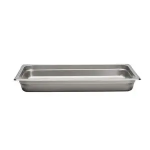 Libertyware Full 2.5" Deep 25 Gauge Anti-Jam Stainless Steel Steam Pan - 5002