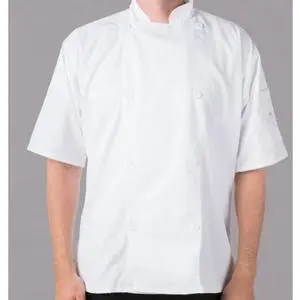 Mercer Culinary Genisis Unisex White Short Sleeve Chef Jacket - XXL - M61012WH2X