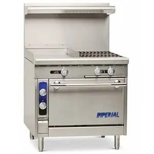 Spec Series 36" Gas Range (2) Open Burners & 24"W Griddle