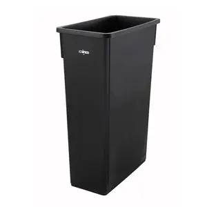 23 Gallon Black HDPE Slim Jim Trash Can