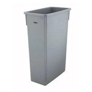 23 Gallon Gray HDPE Slim Jim Trash Can