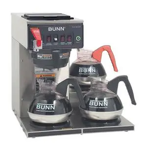 Bunn CWTF15-3 Automatic Coffee Brewer With Three Warmers - 12950.0212