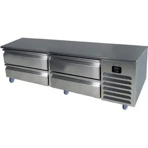 72" W Commercial (4) Drawer Freezer Chef Base