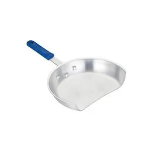 Winco 10" Aluminum Gyro Pan w/ Insulated Silicone Handle - AGP-10