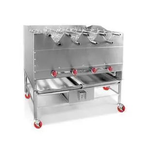 American Range 48" Horizontal (4) Burner Gas Broiler w/ Built-In Rotisserie - ASHR-48