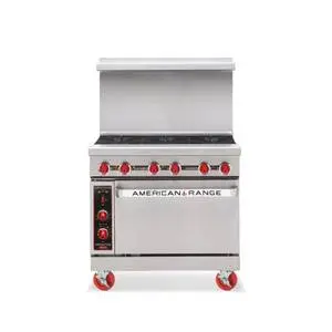 American Range 36" Gas Range w/ (4) 18" Wide Burners & (1) Standard Oven - AR36-4