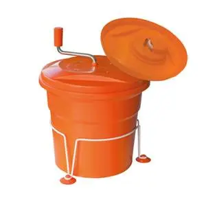 Dynamic 5 Gallon Manual Salad Spinner w/ Cover & Stabilizing Base - E002.B