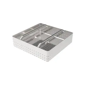 GSW USA 18" Compartment Sink Stainless Steel Perforated Scrap Basket - SD-1818B