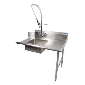 BK Resources 26" Right-to-Left Operation Soiled Dishtable w/ Faucet - BKSDT-26-R-P-G