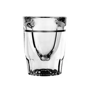 Anchor Hocking 1-1/4 oz Clear Whiskey Shot Glass w/ 1/2 oz Cap Line - 6 Doz - 5280/1612UL